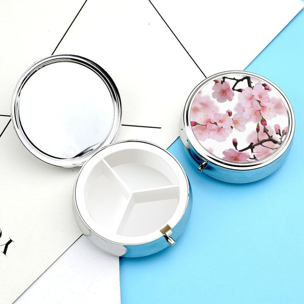 JEKYQ Pill Box Pill Case for Woman Weekly Pill Organizer with 3 Compartments