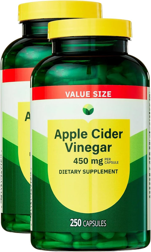 KP+ Apple Cider Vinegar 450 mg | Dietary Supplement | 250 Capsules |