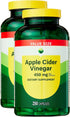 KP+ Apple Cider Vinegar 450 mg | Dietary Supplement | 250 Capsules |