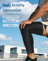 Leg Compression Sleeve - Full Length Knee Sleeve Covers Thigh, Knee and Calf, Stays in Place for Sports, Soft