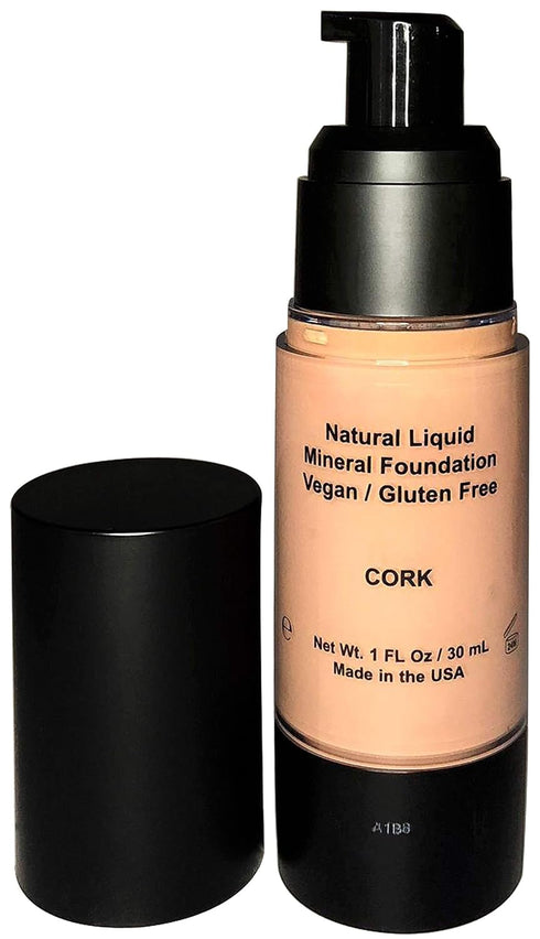 Mom's Secret 100% Natural Liquid Foundation, Organic Vegan Aloe Based, Gluten Free, 1FL Oz. (Cork)