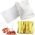 Augshy 300 Pcs 6x8" Treat Cello Bags - 300 Twist Ties, 1.4 Mils Thickness OPP Plastic Bags for Wrapping