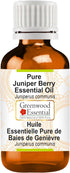 Pure Juniper Berry Essential Oil - (Juniperus communis) Steam Distilled - 15ml (0.50 oz)