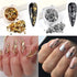 Holographic Nail Foil Glitter Flakes, 3D Sparkly Aluminum Foil Flake for Acrylic Nails Design (4 Boxes)