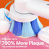 Bitvae Toothbrush Heads, R1 & R2 Round Toothbrush Replacement Heads Refill | Compatible with All Oral-B Braun Handles (Except iO and Sonic) | Pro 500/1000/1500/3000/5000/7000/7500/8000/R2/R1, 5 Count