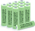 AA Solar Light Batteries NIMH 600mAh 1.2V Double A Rechargeable for Garden Lawn Landscaping Solar Lights (12Pcs)