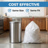 Neyora 13 -200 Count -23''27'' Gallon Trash Bags White Trash Holders Unscented Trash Bags with Drawstrings