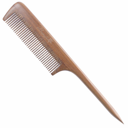 Sandalwood Fine Tooth Comb - Natural Aroma Wooden Tail Comb for Women, No Static