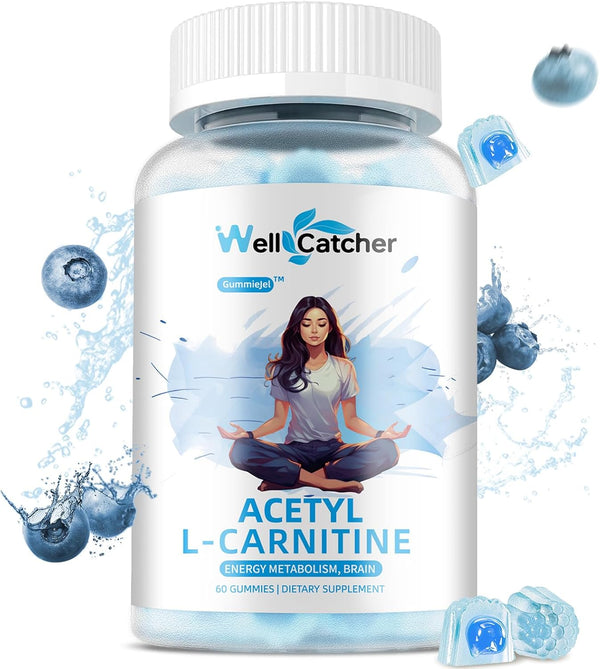 Acetyl L-Carnitine Gummies 1000 MG - Sugar Free L-Carnitine Supplement for Muscular Endurance