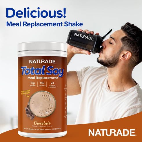 Naturade Whole Chocolate Pure Soy Meal Replacement, 17.8 Ounces