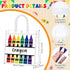 Supervitae 36 8 8 3.15 Inch Pcs Graduation Crayon Gift Bags Bulk with Handle Plastic Clear Goodies Treats Totes for End
