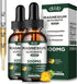 (2 Pack) Magnesium Glycinate Supplement, Liquid Drops with 500mg Ashwagandha, L-Theanine, Chamomile for Calm Sleep
