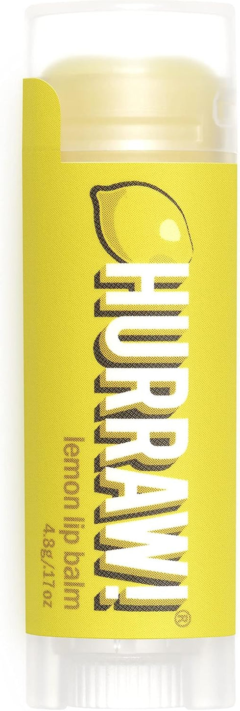 Hurraw! Lemon Lip Balm: Organic, Certified Vegan, Gluten Free, Non-GMO, 100% Natural, Made in USA