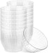 PLASTICPRO 60 Pack Crystal Clear Disposable 6 Ounce Dinner Plates & Bowls for Special Occasions and Parties