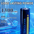 TERSOLVIAN 8 Pack 1.5V 1300mWh 2000+ Rechargeable AAA Batteries Lithium with Fast Charger, Li-ion Triple A Batteries