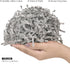 PAPER FAIR 1 LB Metallic Silver Glitter Easter Grass Crinkle Cut Paper for Gift Basket and Craft Bedding