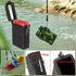 Waterproof Cigarette Case with Lighter, Full Pack Holder, Electric Lighter USB Rechargeable, Windproof, Black