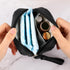 2 Pcs Period Bag, Sanitary Napkin Storage Pouch, Portable Menstrual Pad Tampon Organizer for Teen Girls Women (Black &