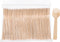 Hedume 500 Pack Disposable Wooden Sporks, 4" Biodegradable Compostable Birchwood Utensils for Dessert and Appetizers