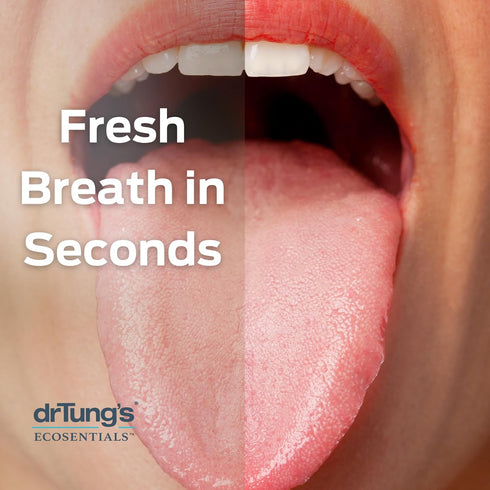 DrTung's Stainless Tongue Scraper - Tongue Cleaner for Adults and Kids, Comes with Travel Case