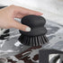 Dish Brush with Handle, Kitchen Scrub Brushes for Cleaning, Dish Scrubber with Nylon Bristles for Sink, Pots, Pans