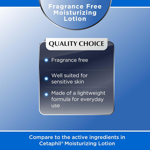 Sensitive Skin Moisturizing Lotion, Fragrance Free for All Skin Types, Lightweight Formula, 16 oz Pump Bottle, Body