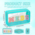 Clear Letter Patch Medicine Bag Drugs Pouch with Zipper, Travel Portable Cosmetic Makeup Bag for Women Girls, Waterproof Nylon PVC Toiletry Meds Storage Case Chenille Letter Stadium Bag(Green, MEDS)