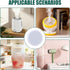 TNJPSEK 150 Pcs Essential Oil Diffuser Pads, Round Humidifier Aroma Cotton Pads, Mini Microfibre Perfume Diffuser Mat