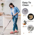 Jecery 2 Pair Microfiber Slippers, Washable Floor Cleaning Chenille Mop Slippers, Household Cleaning Tools