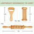 Thetsify 3Pcs Wood Therapy Massage Tools, Lymphatic Drainage & Maderoterapia Kit for Body Sculpting, Anti Cellulite