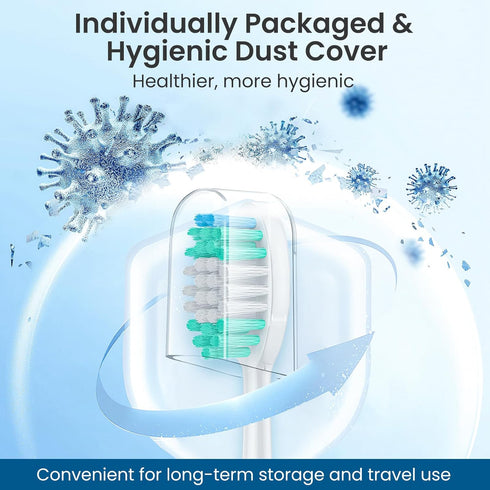 Replacement Toothbrush Heads 10 Pack - Compatible with AquaSonic Black Series, Vibe Series, Black Series Pro, Duo