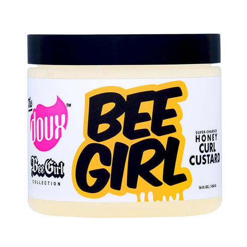 The Doux Bee Girl Honey Curl Custard, Curl Defining Cream with Aloe, Keratin, and Silk Amino Acids