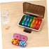 PERSELOSO 7-Day Weekly Pill Organizer Portable Medicine Case with Colorful Compartments, Travel Medicine Organizer