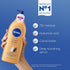 NIVEA Cocoa Butter Body Lotion for Dry Skin with Hyaluronic Acid, 72-Hour Moisturizer, 16.9 Fl Oz Pump Bottle