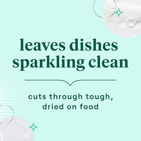 Seventh Generation Dish Liquid Soap Free & Clear, Pack of 6 Dishwashing Soap for Sensitive Skin, 19 oz