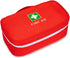 Red First Aid Bag, Empty Travel Rescue Pouch for Medicine Storage, Emergency Bag for Car Home Office