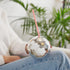 Blush Silver Disco Ball Cup with Straws - 16 Ounce Sparkly Glitter Cocktail Drink Tumbler, Party Supplies