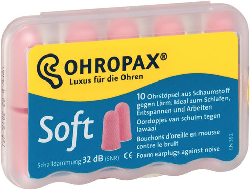 Ohropax Soft Foam Ear Plugs (10 Count)
