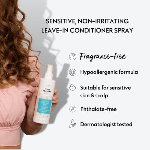No nothing Very Sensitive Moisture Mist, Moisturizing Leave-in Mist, Unscented, Vegan, Hypoallergenic, 8.5 fl oz