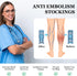 WINGEDSOUL 20-30mmHg Compression Stockings for Women & Men, Thigh High Closed Toe Compression Socks for Women