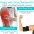 Vive Bicep Brace Compression Sleeve - Tendonitis Upper Arm Support Brace for Pain Relief, Comfortable & Adjustable