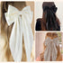 Canitor 6PCS Hair Bows for Women | Silky Satin Hair Ribbon with Barrettes Clip | Trendy Gifts for Teen Girls
