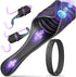 LITLLS Tapping Vibrating Male Masturbator with Bend-to-Fit Testicle Vibrator, Hands Free Penis Vibrator