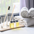 Vesici 200 Pieces Bamboo Toothbrushes Bulk - Soft Bristles Manual Toothbrushes with Micro Fur Ultra Wooden Bamboo for