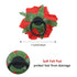 Lawie 16 Pack Colorful Handmade Large Rose Flower Hair Bow Wreath Garland, Elastic Stretchy Hair Ties