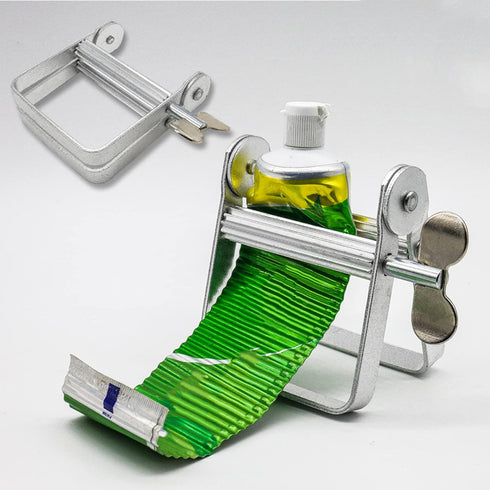 Naroote Toothpaste Squeezer Tube Roller, Multifunctional Metal Toothpaste Tube Squeezer Paint Tube Wringer Tooth