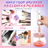Makeup Brush Cleaner Machine, Super Fast Automatic Brush Cleaner and Dryer Tool for Most Makeup Brush Sizes