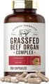 Carlyle Grass Fed Beef Organ Complex | 200 Capsules | Pasture Raised, Grain Free Supplement with Desiccated Liver,