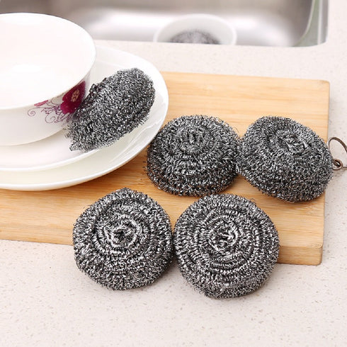 12 Pcs Stainless Steel Wool Scrubber, Soap Pads for Kitchen, Bathroom Cleaning Dishes, Pans, Ovens