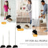 Broom and Dustpan Set, Heavy Dust Broom and Dustpan Combo for Home, Long Handle Dust Pan and Broom Set for Kitchen,